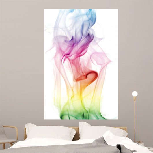 Colorful Rainbow Smoke Wall Decal