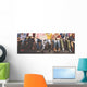 Teenagers Young Team Together Wall Decal Panoramic Wall Decal