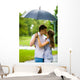 Portrait Romantic Couple Embracing Wall Decal