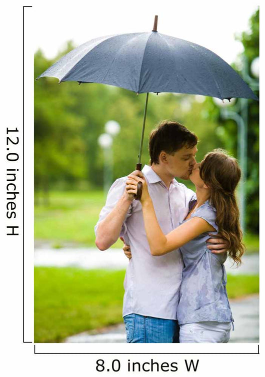 Portrait Romantic Couple Embracing Wall Decal