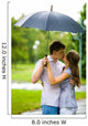 Portrait Romantic Couple Embracing Wall Decal