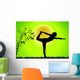 Lime Bamboo Yoga Wall Decal