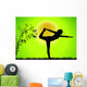 Lime Bamboo Yoga Wall Decal