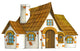 Little Old Fantasy Cottage Wall Decal