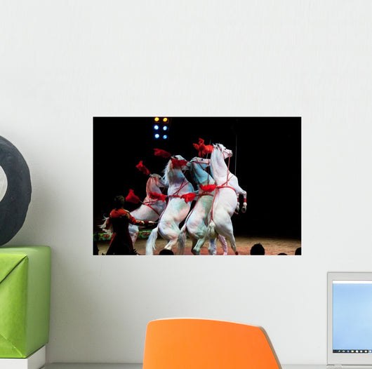 Rampant Circus Horses Wall Decal