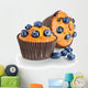 Blueberry Muffins Wall Decal