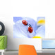 Flower Petal with Ladybug Wall Decal