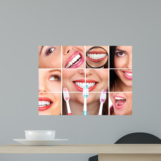 Smiling Young Woman Wall Decal