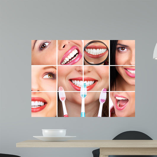 Smiling Young Woman Wall Decal