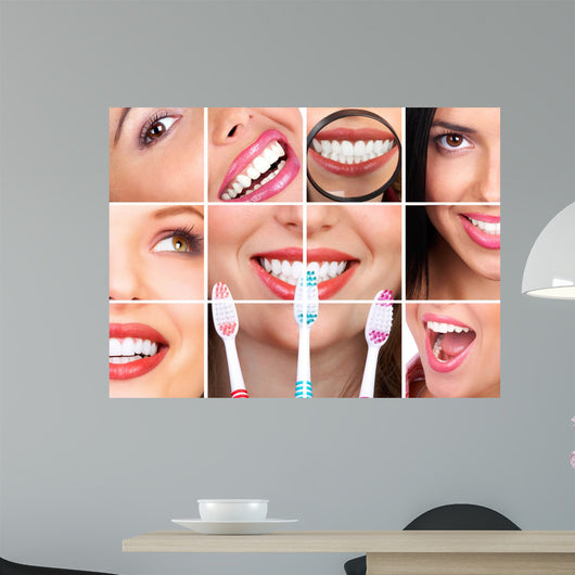 Smiling Young Woman Wall Decal