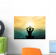 Yoga and Meditation Silhouette Wall Decal