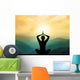 Yoga and Meditation Silhouette Wall Decal