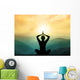 Yoga and Meditation Silhouette Wall Decal