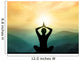 Yoga and Meditation Silhouette Wall Decal