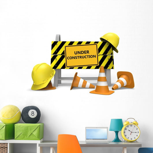 Under Construction Wall Decal
