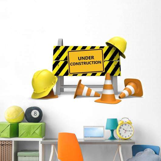 Under Construction Wall Decal