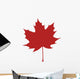 Red Organic and Natural Wall Decal