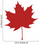 Red Organic and Natural Wall Decal