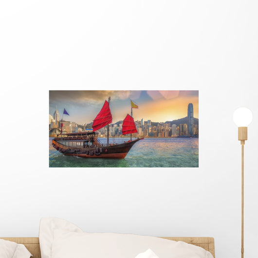 Hongkong Harbor Wall Decal