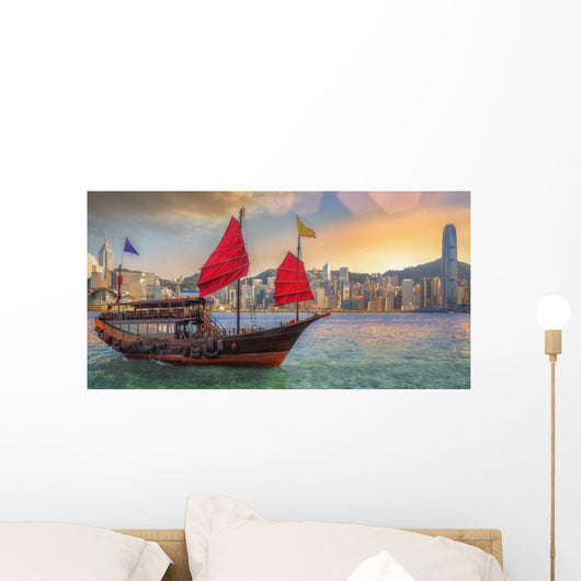 Hongkong Harbor Wall Decal