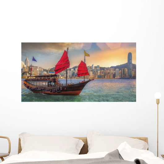 Hongkong Harbor Wall Decal
