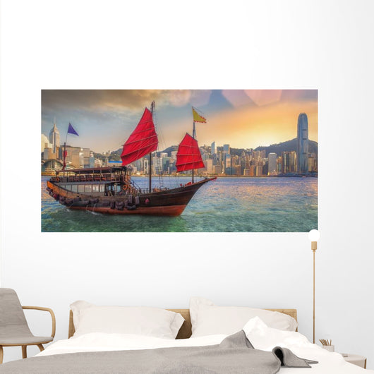 Hongkong Harbor Wall Decal