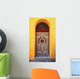 Door with Yellow Stucco Walls Wall Decal
