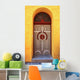 Door with Yellow Stucco Walls Wall Decal