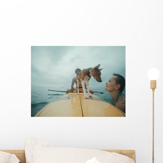 Owner Takes His Dog Wall Decal