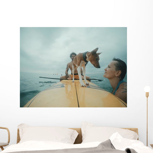 Owner Takes His Dog Wall Decal