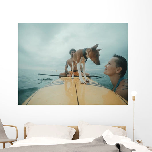 Owner Takes His Dog Wall Decal