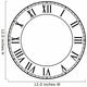 Roman Numeral Clock Wall Decal