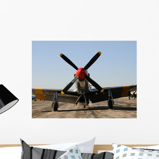 American Mustang Fighter Plane Wall Decal