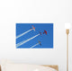 Stunt Aircraft Formation Blue Wall Decal