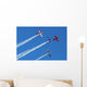 Stunt Aircraft Formation Blue Wall Decal