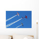 Stunt Aircraft Formation Blue Wall Decal