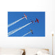 Stunt Aircraft Formation Blue Wall Decal
