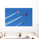 Stunt Aircraft Formation Blue Wall Decal