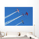 Stunt Aircraft Formation Blue Wall Decal