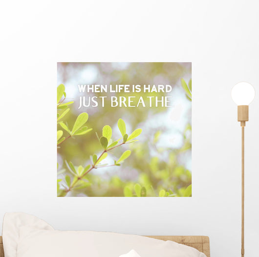 Inspiration Quote When Life Wall Decal