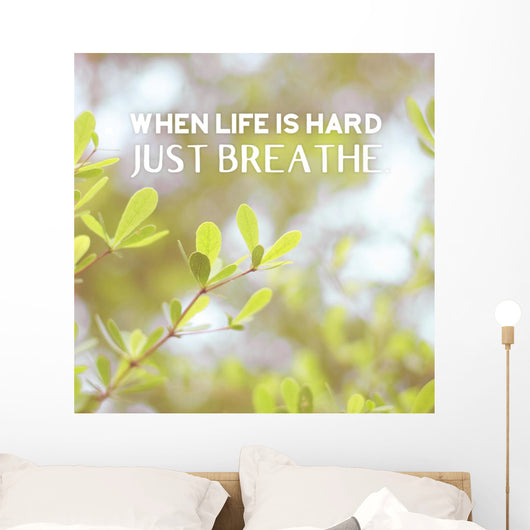 Inspiration Quote When Life Wall Decal