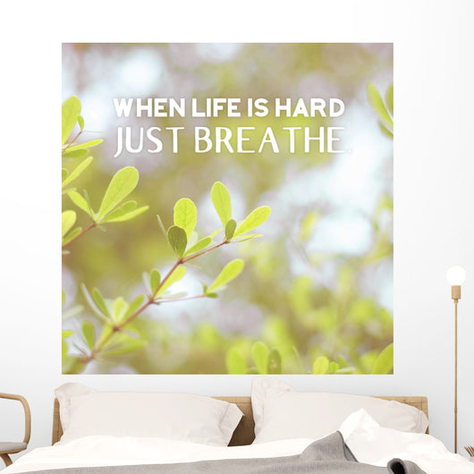 Inspiration Quote When Life Wall Decal
