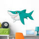 Cute Shark Cartoon Wall Decal