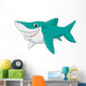 Cute Shark Cartoon Wall Decal