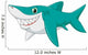 Cute Shark Cartoon Wall Decal