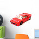 Red Sports Car Wall Decal