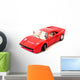 Red Sports Car Wall Decal