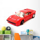 Red Sports Car Wall Decal
