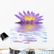 Purple Reflected Lotus Flower Wall Decal