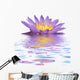 Purple Reflected Lotus Flower Wall Decal